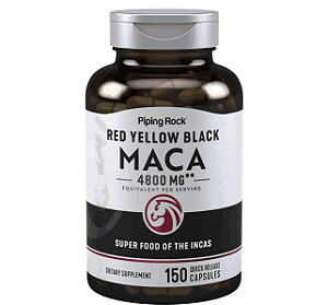 Maca 4800mg, 150 Cápsulas de Rápida Absorção, PipingRock