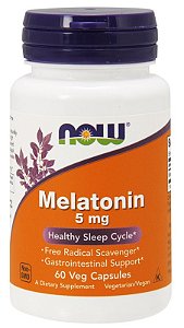 Melatonina 5mg - Now Foods (60 cápsulas)