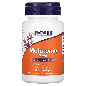 Melatonina 3mg (180 caps) - Now Foods