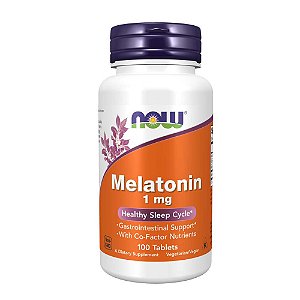 Melatonina 1mg 100 caps - Now foods