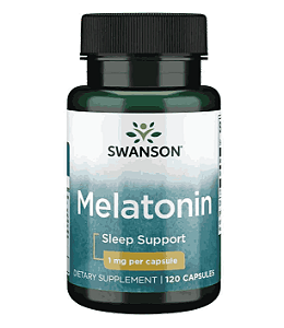 Melatonina, 1mg, 120 Cápsulas, Swanson
