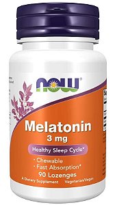 Melatonina 3mg 90 Lozenges NOW Foods