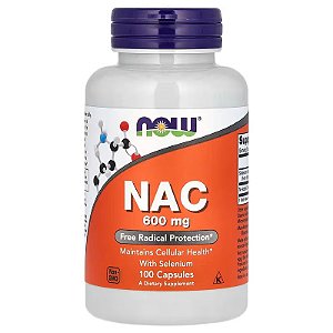 NAC 600mg (100 cápsulas) - Now Foods