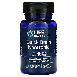 Nootrópico, Quick Brain, 30 Cápsulas, Life Extension