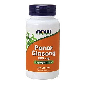 Panax Ginseng 500 mg (100 Veg Capsules) - Now Foods