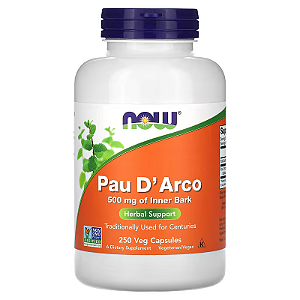 Pau D'Arco 500 mg 250 cápsulas - Now Foods