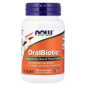 OralBiotic, 60 Pastilhas, Now Foods