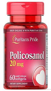 Policosanol 20mg, 60 Cápsulas, Puritan Pride