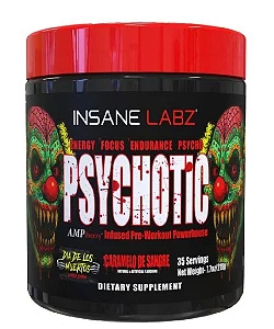 Pre Treino Psychotic Red, Sabores, Insane Labz