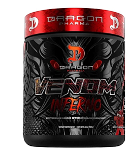 Pré treino, Venom Inferno, 280g, Dragon Pharma
