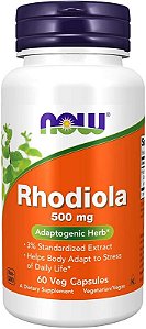 Rhodiola Rosea 500mg 60 Cápsulas Veg Now Foods