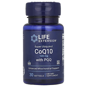 Super Ubiquinol CoQ10 with PQQ 100 mg 30 Softgels - Life Extension