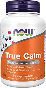 True Calm 90 Veg Cápsulas Now Foods