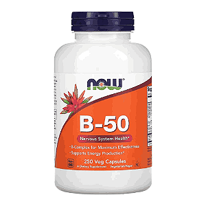 Vitamina B50, 250 Veg Capsules NOW Foods