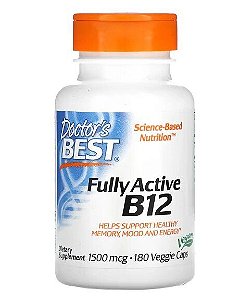 Vitamina B12, Fully Active, 1500mcg, 180 Cápsulas, Doctor's Best