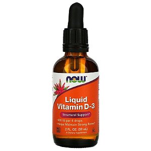 Vitamina D Líquida 400 IU Now Foods 60 ml