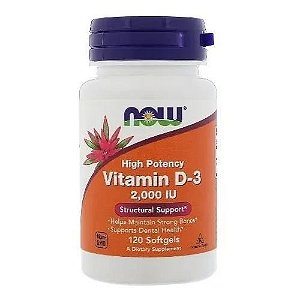 Vitamina D3 2000 Ui - Now Foods - 120 Softgels