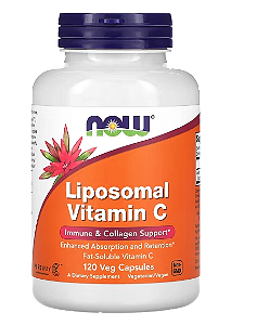 Vitamina C Lipossomal, 1000mg, 120 Cápsulas, Now