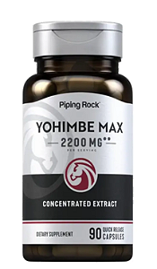 Yohimbe 2200mg, Ioimbina, 90 Cápsulas, PipingRock
