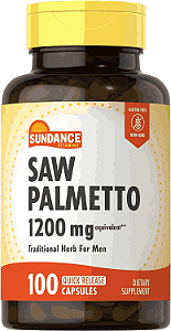 Saw Palmetto, 1200mg, 100 Cápsulas, Sundance