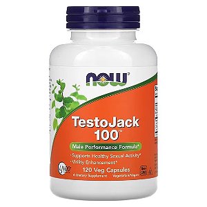 TestoJack 100mg, 120 Cápsulas, Now