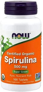 Spirulina Natural 500 Mg - Now Foods 100 Veg Caps