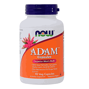 ADAM Multivitamínico Masculino, Energia, Disposição e Saúde do Homem,90 Caps Now