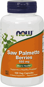 Saw Palmetto Berries, 550mg, 100 Capsulas, Now