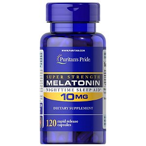 Melatonina 10mg Liberação Rápida 60 caps - Puritan pride
