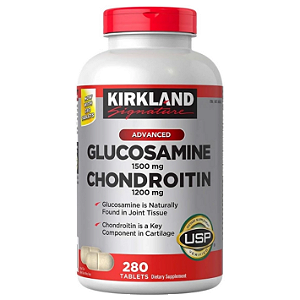Glucosamina e Condroitina Advanced, 280 Comprimidos, Kirkland