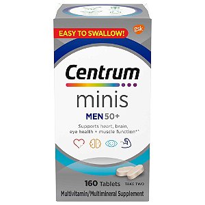 Centrum Minis, Men 50+, 160 Comprimidos