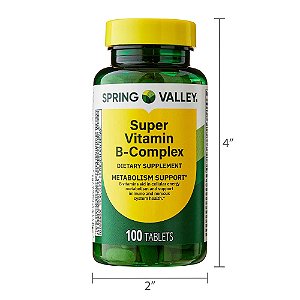 Super Vitamin B-Complex, 100 tablets, Spring Valley