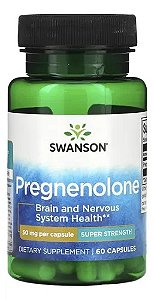 Pregnenolone,50mg, 60 Cápsulas, Swanson