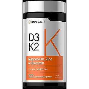 Vitamina D3 5000UI, K2 , 120 Cápsulas, Horbaach