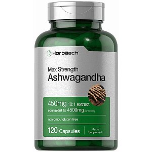 Ashwagandha, 450MG, 120 cápsulas, Horbaach