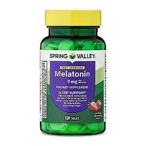 Melatonina 5mg, 120 Tabletes, Spring Valley