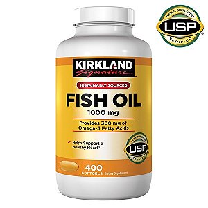 Fish Oil, 1000mg, 400Softgels, Kirkland