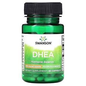 Dhea, 100mg, Máxima força, 60 cápsulas, Swanson