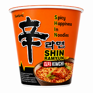 Macarrão Instantâneo Sabor Shin Kimchi Ramyun 75g – Copo
