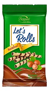 Canudos de Wafer com Recheio Sabor Avelã