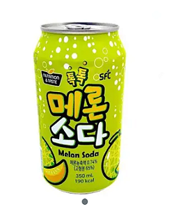 Refrigerante de Melão Coreano Sparkling Melon 350ml