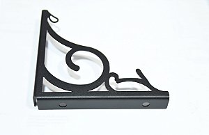 Kit Mão Francesa Industrial Colonial com Voluta – Chapa de Aço 1,5 mm – Par