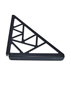 Kit Mão Francesa Industrial Geométrica Vazada – Chapa de Aço 1,5 mm – Par