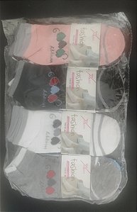 Meia cano curto feminino