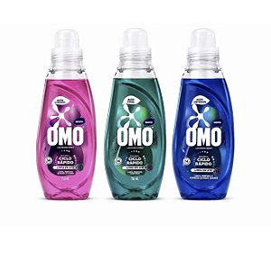 Lava-roupas líquido omo 750ml