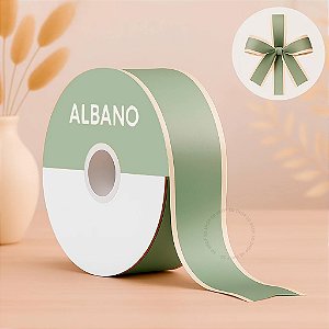 Fita Verde Barbante Maxi Albano 32mmX100 Metros Laço Presente Embalagem Decoração