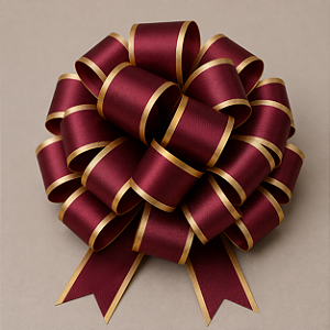 Fita Decorada 3D Maxi Albano Ameixa com Ouro – 32 mm x 100 metros