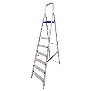 Escada Doméstica 8 Degraus em Alumínio