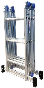 Escada Articulada 13 em 1 Alumínio 150kg 3x4