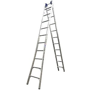 Escada Extensiva Profissional - 10 Degraus